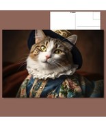  &quot;Postcard: Victorian Cat - Dressed in Vintage Elegance&quot; ️ - £4.73 GBP