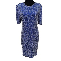 Jakelin Designs Beaded Silk Evening Formal Dress Womens Size Large - $42.99
