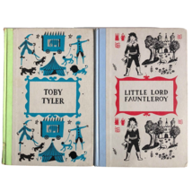 lot 2 Junior Deluxe Editions Hardcover vintage Toby Tyler Little Lord Fauntleroy - £22.33 GBP