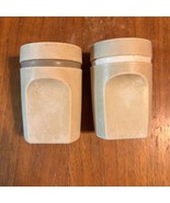 Tupperware Almond Beige Salt &amp; Pepper Shakers 1471, 3.5” Tall - $19.80