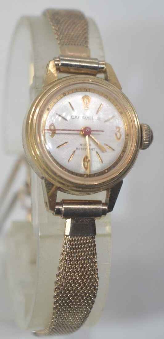 Vtg Caravelle M9 Womens wind up watch Runs great ''GUARANTEED'' - $29.65