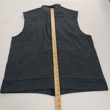 Perry Ellis Men’s Men's Blue Cotton Blend Zip-Up Sleeveless Vest Size XL image 8