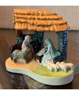 Vtg 1961 Sebastian Nativity Miniature Figurine Manger Signed Artist  [e-03] - $275.97 MXN
