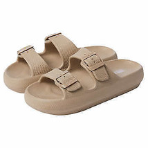 32 Degrees Ladies&#39; Size X-Small (4.5-5.5) Buckle Sandal, Beige - $13.99