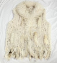 high quality Hot Sale Retail/wholesale Dog Collar Trim Women Natural Rabbit Vest - £72.50 GBP