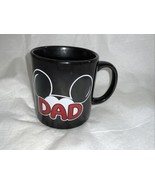 Disney Dad Coffee Mug Cup Black Ceramic Mickey Mouse  Florida Jerry Leigh - $19.79