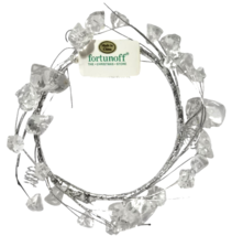 Fortunoff  The Christmas Store Vtg NEW Clear Crystal Beaded Wired Candle... - $9.89