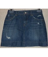 EXCELLENT GIRLS Justice Jeans DISTRESSED BLUE JEAN SKORT    SIZE 14S - $442.10 MXN