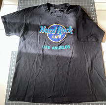 Hard Rock Cafe Los Angeles Vintage Tee Shirt L Faded Single Stitch Black... - $223.67 MXN