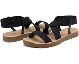 DREAM PAIRS Women&#39;s Elastic Ankle Strap Summer Flat Sandals Size 10 - £21.01 GBP