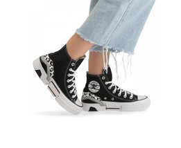 CONVERSE Womens Chuck Taylor Logo Play CPX70 Trainers Black Size US 6 566786C - £74.10 GBP