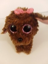 TY Beanie Boos Maddie The Brown Poodle 6" Tall Near Mint With Tush Tag Only - £12.01 GBP