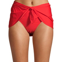 Time and Tru Women&#39;s Solid Knotted Skirt Swimsuit Bikini Bottom Size L/G... - $16.82