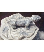 Antique Chinese Clay bark like tea pot, lizzard on top stamped  CALIGRAP... - $338.50 CAD