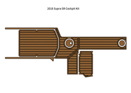 2018 Supra SR Cockpit Kit Mat Boat EVA Foam Teak Deck Flooring Pad Self Adhesive - £478.72 GBP