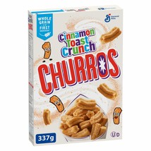 2 boxes of Cinnamon Toast Crunch Churros Cereal 337g /11.4 oz- Free Ship... - £21.25 GBP