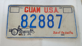 Collectible Guam USA 82887 License Plate Hub Of The Pacific Oxen Pulling... - £23.73 GBP
