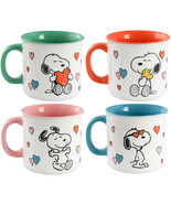 Peanuts Mothers Love 4 Piece 21 Ounce Camper Mug Set in Assorted Designs - $84.49
