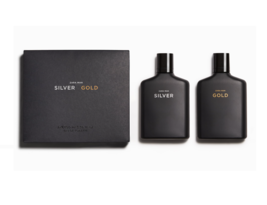ZARA Man Gold &amp; Silver Eau De Toilette Duo Set 2 x 100ml (3.38 Oz) Fragrance New - £30.59 GBP