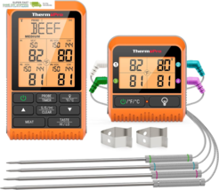 Wireless Meat Thermometer Digital for Grilling and Smoking, 4 Meat Probe... - $116.12
