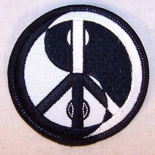 YIN YANG PEACE JACKET PATCH biker iron on - $3.96