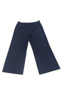 ST. JOHN Navy Wide Leg Flat Crepe Front Pants Size 12 - £31.06 GBP