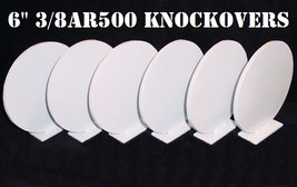 6in 3/8&quot; AR500 Knockover Steel Shooting Range Rifle/Pistol Targets Metal NRA 6pc - £102.80 GBP