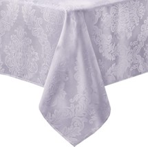 Barcelona Luxury Damask Fabric Tablecloth 100 Polyester No Iron Soil Res... - £40.48 GBP