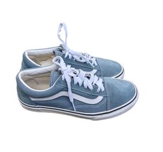 Vans Mens 7.5 Women&#39;s 9 Old School Show Goblin Blue True White GREAT CON... - $29.65
