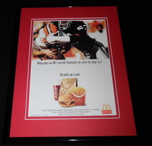 1993 McDonald's Quarter Pounder / NFL Framed 11x14 ORIGINAL Advertisement  - £27.08 GBP