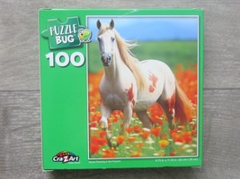 100 Pcs Jigsaw Puzzlebug Age 6+ Sealed Box 9&quot; x11&quot; Horse Prancing In Pop... - $5.69