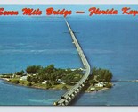 Seven Mile Bridge and Pigeon Key Florida FL UNP Chrome Postcard H17 - $2.92