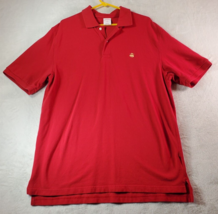 Brooks Brothers Polo Shirt Mens Size XL Red 100% Cotton Short Sleeve Logo Collar - £11.54 GBP