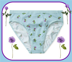 XXL  Aqua Rose Stretch Cotton Waist Victorias Secret High-Leg Waist Brief Pantie - £8.64 GBP
