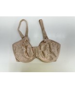 Bali Womens Bra Size 36DD Tan Silky Floral Underwire Vintage 3544 - $15.78