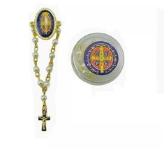 Set of 12 Saint Benedict Rosary Lapel Pin, Religious Favor Wholesale San... - £9.30 GBP