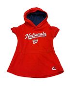 Majestic Nationals Kids Hoodie Dress 18 Months 18M Red &amp; Navy - $354.18 MXN