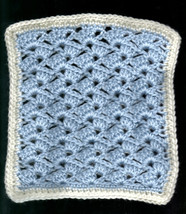 Open Shell Stitch Dishcloth - 2 - £3.44 GBP