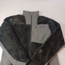 Patagonia Women Black/Gray Full Zip Polartec Thermal Pro Fleece Jacket Chest 38" image 8