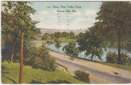 Kansas City MO Missouri Postcard 1909 Drive Penn Valley Park Howard - £2.35 GBP