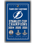 Tampa Bay Lightning Hockey Stanley Cup Champions Flag 90x150cm3x5ft Win ... - £11.76 GBP