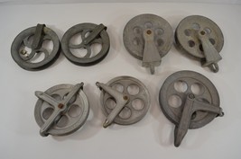 Aluminum Rope Pulley Lot of 7 Wright Lido Wilco Evr-Last Vtg - £38.52 GBP