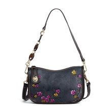 small women shoulder bags flower women&#39;s bag genuine leather handbags for women  - £74.27 GBP