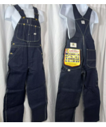 LEE JELT Denim Sanforized Union Made Bibs Overalls 34x32 Vtg 1950s New O... - $449.95