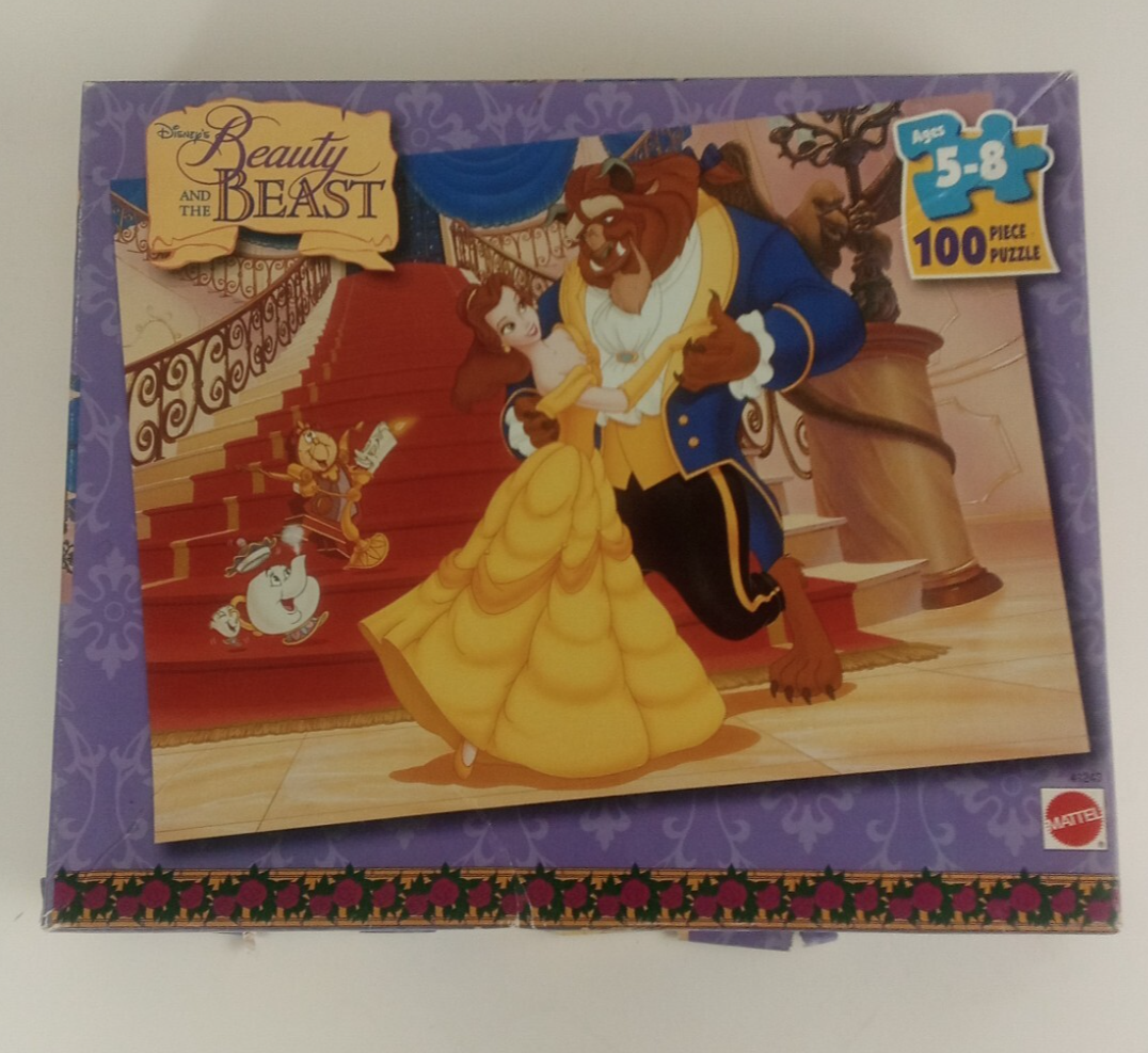 1997 Disney Beauty and the Beast 100 Piece Puzzle 100% Complete - $7.75