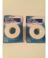 Careus athletic tape 2 rolls 1 1/2 x 8 yds for total 16 yds white sport - £10.45 GBP
