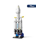 79 pcs Rocket Launch Building Block Set – Mini Space Shuttle with Launch... - $17.96 CAD