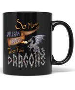 PixiDoodle Sarcastic Dragon Coffee Mug - Purple Dragons Fantasy Village ... - £20.37 GBP+