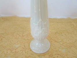 Lenox China Florentine Bud Vase 10.75" Made In Usa Embossed Ivory Lot D - $14.80