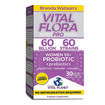 Vital Planet Vital Flora Pro Women 55+ Probiotic+Prebiotic,30 Vegetable ... - $46.99